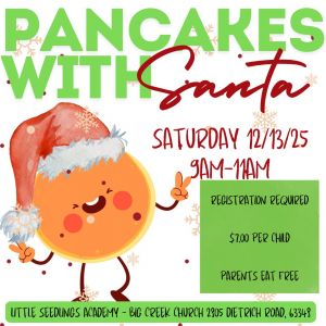 Pancakes with Santa Info.
