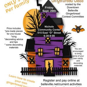 09/29 Sweet N Spooky Gingerbread Class at Belleville Community Center