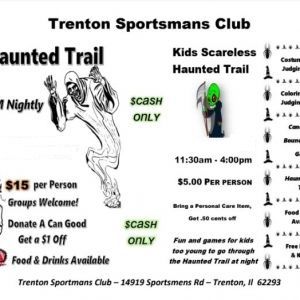 10/15 Kid's Scare-less Haunted Trail at Trenton Sportsman's Club