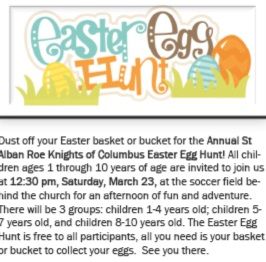 03/23 Easter Egg Hunt at St. Alban Roe