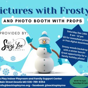 12/14 Pictures with Frosty at Back to Play