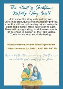 12/07 Christmas Story Walk at Immanuel Lutheran Church - Olivette