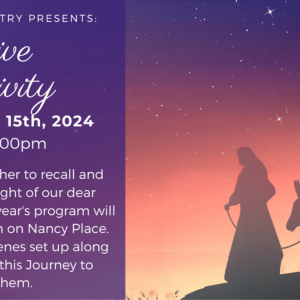 12/15 Live Nativity and Journey to Bethlehem at Holy Infant