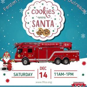 12/14 Cookies with Santa at Fenton Fire House 3