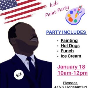 01/18 MLK Kid's Paint Party at Almost Picasso