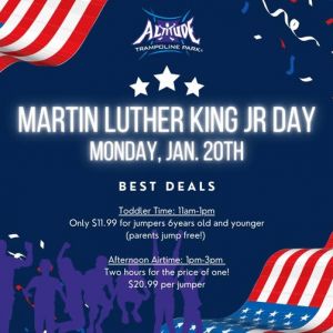 01/20 MLK Jr. Day at Altitude Trampoline Park