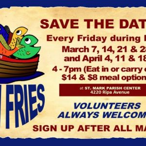 03/07-04/18 Fish Fry at St. Mark's