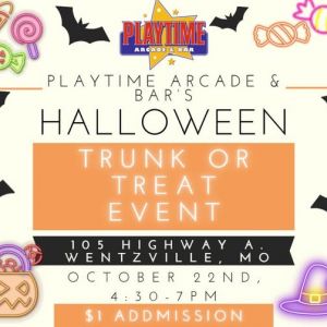 10/22 Trunk or Treat at Playtime Arcade & Bar