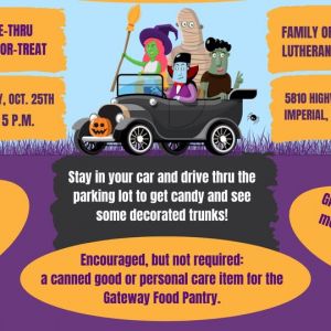 10/25 Drive-Thru Trunk-or-Treat at Family of Christ Lutheran Church