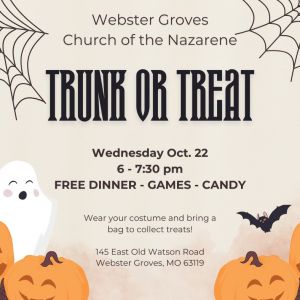 10/22 Trunk or Treat at Webster Groves Church of the Nazarene