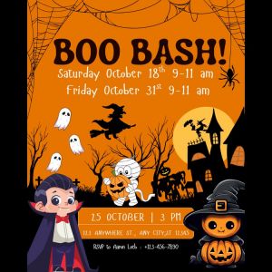 10/18 & 10/31 Boo Bash at Enchanted Playroom