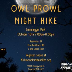 10/18 Owl Prowl Night Hike at Emmenegger Park