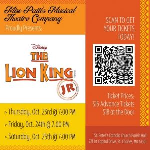 10/23-10/25 The Lion King Jr. at St. Peter's Catholic Church