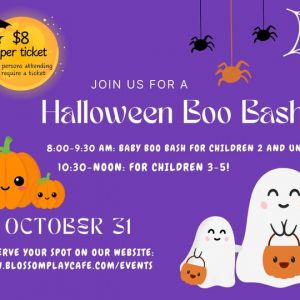 10/31 Boo Bash at Blossom Play Cafe