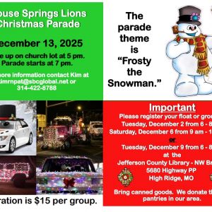 12/13 House Springs Lighted Christmas Parade