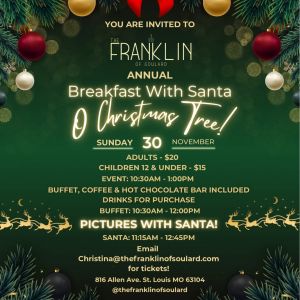 11/30 Breakfast with Santa at the Franklin of Soulard