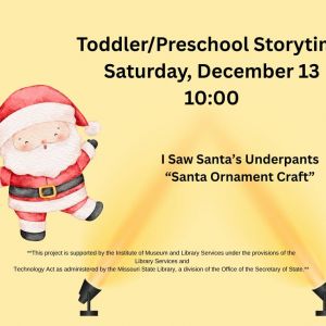 12/13 Storytime with Santa at the Valley Park Community Library