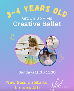Creative Ballet: Grown Up + Me (Ages 3–4)