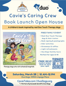 Cavie’s Caring Crew Book Launch Open House