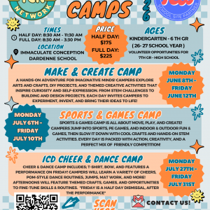 Summer Camps at Immaculate Conception Dardenne