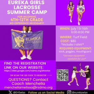 Eureka Girls Lacrosse Summer Camp
