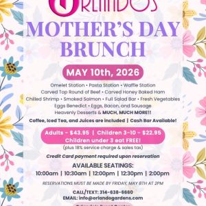 05/10 Mother's Day Brunch at Orlando's