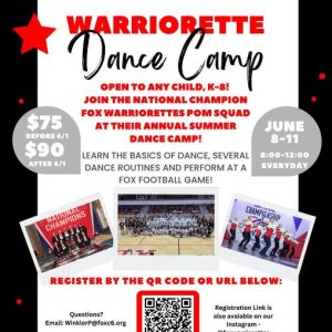 Fox Warriorettes Summer Dance Camp