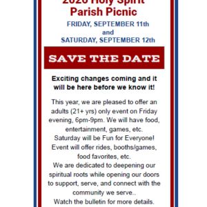 09/12 Holy Spirit Catholic Church Parish Picnic