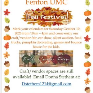 10/10 Fall Festival at Fenton UMC