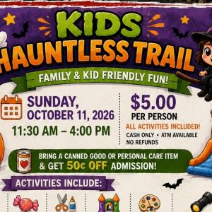 10/11 Kid's Scare-less Haunted Trail at Trenton Sportsman's Club