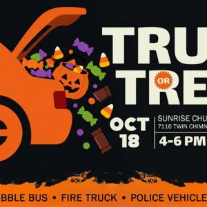 10/18 Trunk or Treat at Sunrise Church