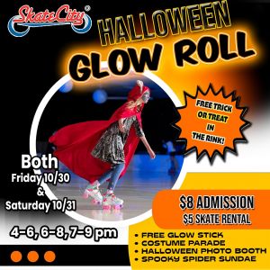 10/30 & 10/31 Halloween Glow Roll at Skate City
